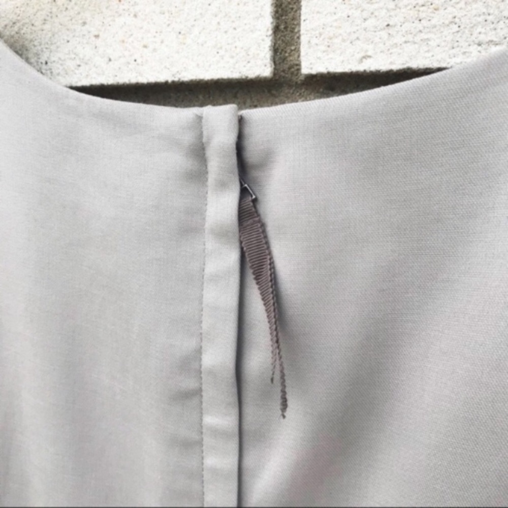 J.Crew Allura Superfine Cotton Shift Dress Gray Sleeveless Lined Classic 12 - Picture 6 of 10